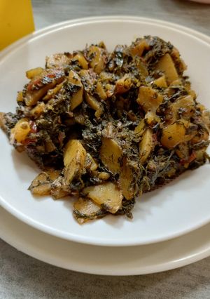 A picture of Methi Aloo.