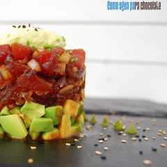 Foto principal de Tartar de atún y aguacate con helado de wasabi