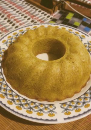 Una foto de Torta de pera y canela