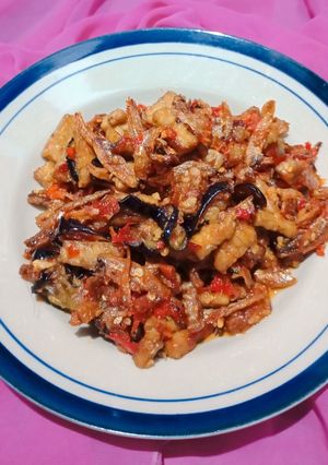 Foto resep Balado orek tempe teri 🍆