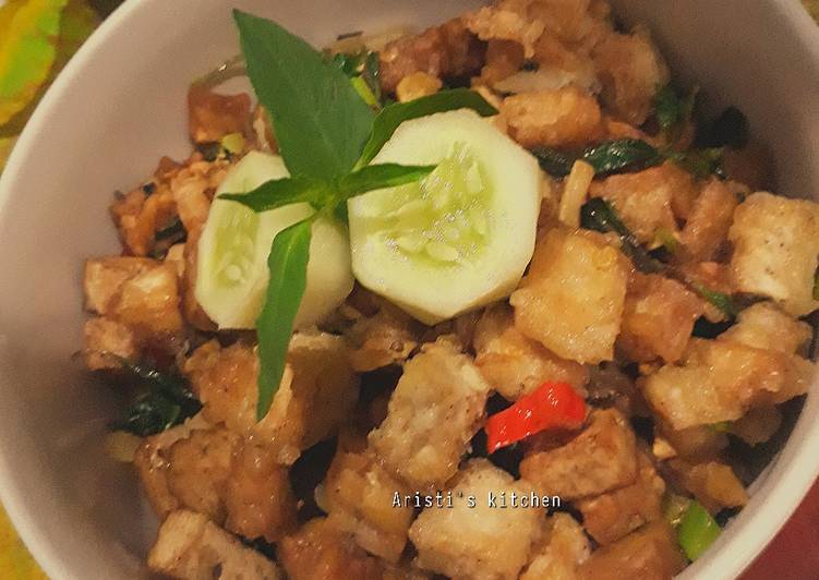 Resep Tahu tempe cabe garam kemangi, Enak