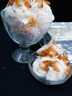 A picture of Coconut ice cream.