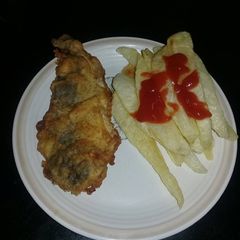 A picture of Fish and chips.