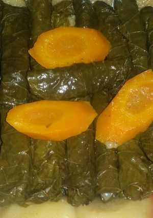 صورة لوصفة ورق عنب بزيت
