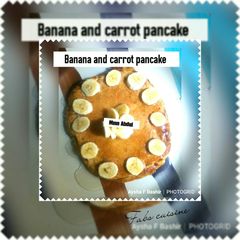 A picture of Carrot and banana pancake.