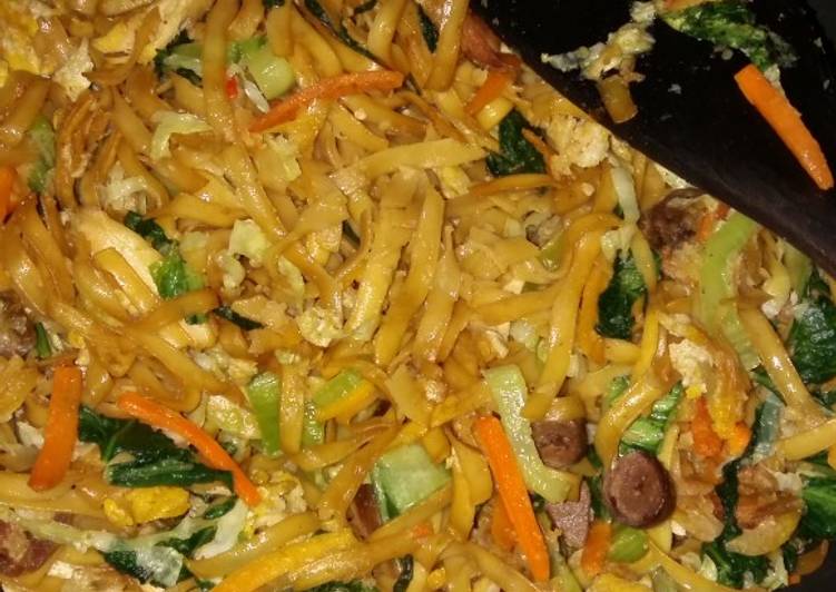 Mie gepeng goreng spesial