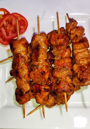 A picture of Chicken Tandoori Tikka Boti 🍢🍢🍢.