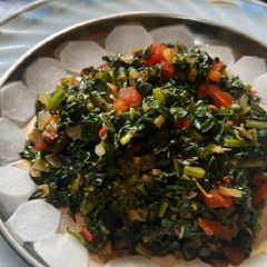 A picture of Raddish leafy vegetable sabji.