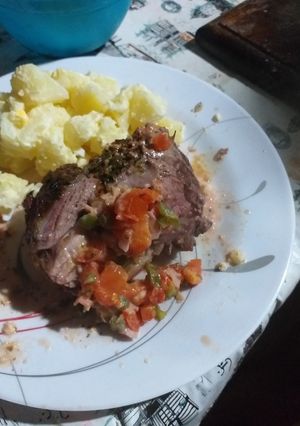 Una foto de Colita de cuadril rellena