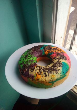 Foto resep Bolu unicorn kukus