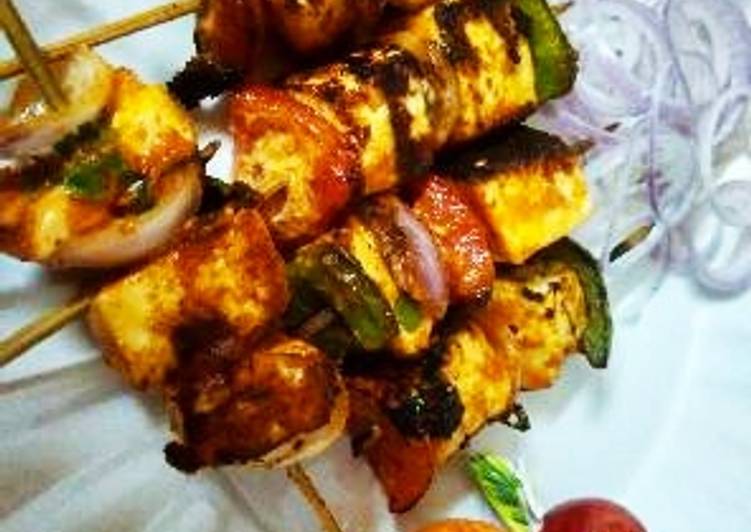 Steps to Make Quick Paneer cheese tikka