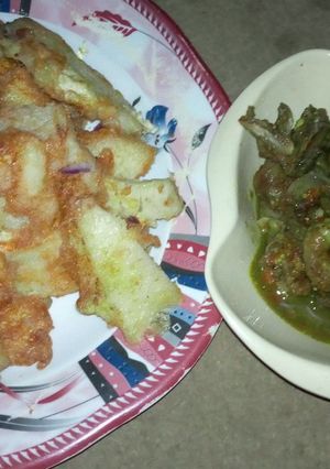 A picture of Golden yam and pepper soup.