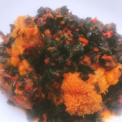 A picture of Vegetable soup.