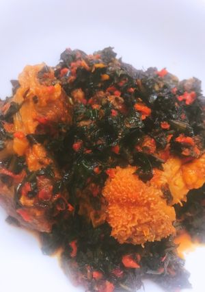 A picture of Vegetable soup.