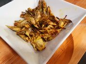 Una foto de alcachofas en airfryer