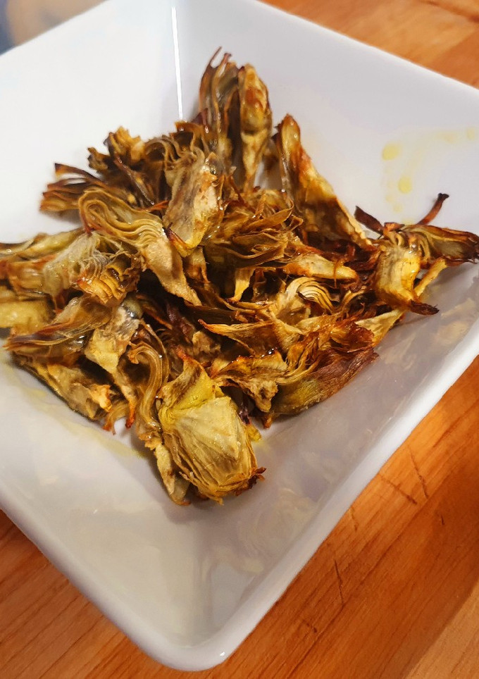 Una foto de Alcachofas fritas en freidora de aire Cosori