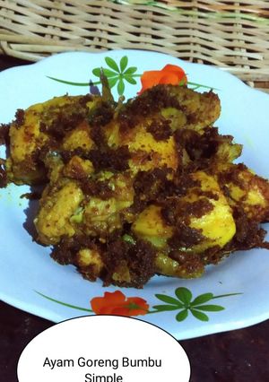 Foto resep Ayam Goreng Bumbu Simple