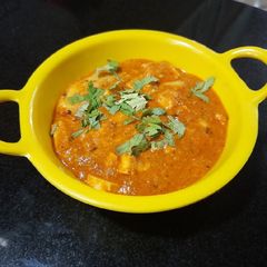 Paneer Butter masala sabji (no onion no garlic) A picture of Paneer Butter masala sabji (no onion no garlic).