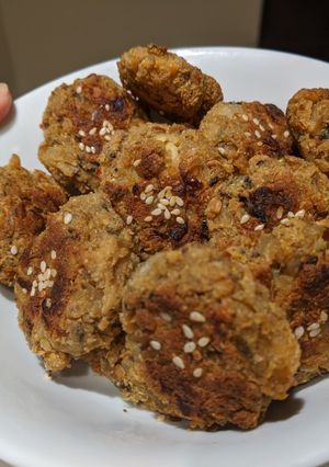 Una foto de 🧅 Croquetas de soja veganas