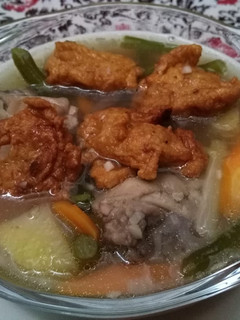 Foto resep Sop Bakso Ayam Goreng