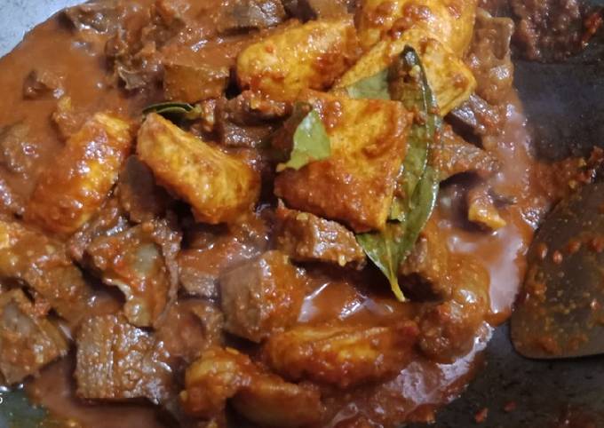 Resep: Krengsengan Tahu &amp; Jantung Sapi Suroboyoan Yang Mudah
