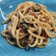 Espaguetis carbonara con calabacín
