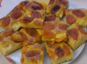 Sárgabarackos túrós pite 🍑 recept fotója