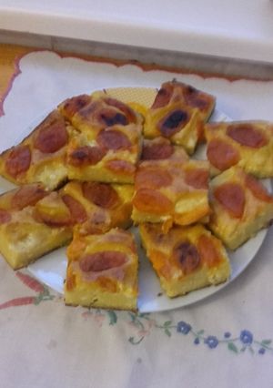 Sárgabarackos túrós pite 🍑 recept fotója