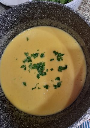 صورة لوصفة حساء الجزر 🤗