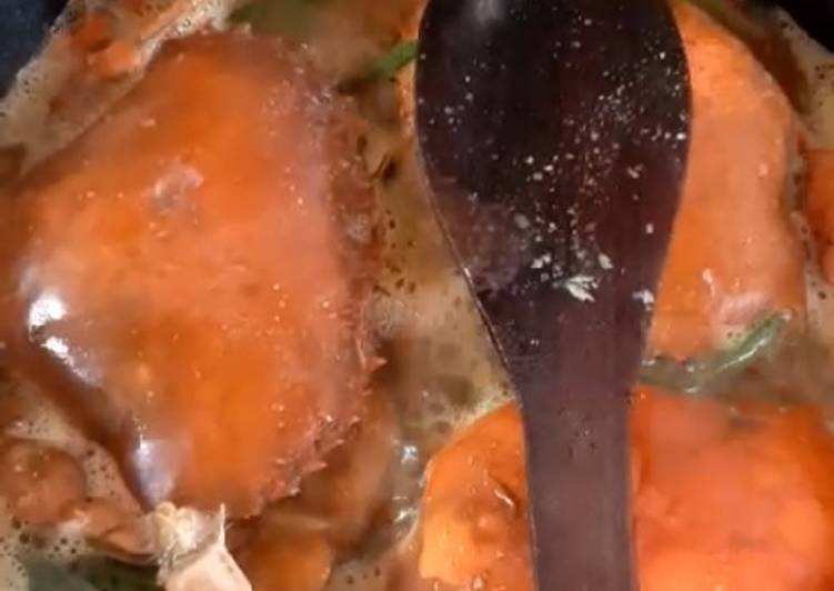 Kepiting saus tiram pedas (sedang)