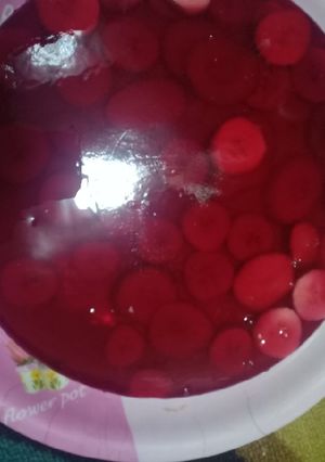 صورة لوصفة تورته جيلي بالموز