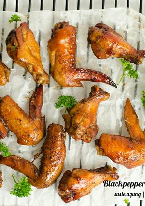 Foto resep Blackpepper chicken wings