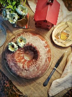 صورة لوصفة كيكة الحليب الساخن