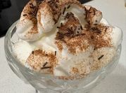 Una foto de merengue con edulcorante