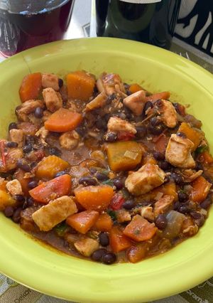 Una foto de Guiso con porotos aduki