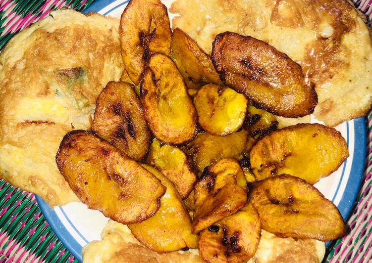 Fried plantain & egg🥚🍳
