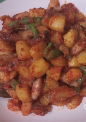 Foto resep Sambal Goreng Kentang Buncis dan Cumi Asin