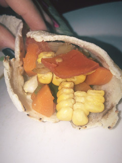 Una foto de Tacos vegetarianos con harina de maíz