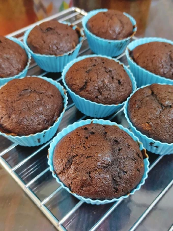 Langkah Mudah untuk Menyiapkan Resep Choco Banana Muffin Super Moist - No Mixer yang Sempurna Anti Ribet, Sempurna