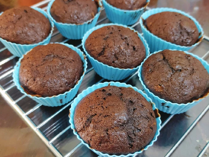 Langkah Mudah untuk Menyiapkan Resep Choco Banana Muffin Super Moist - No Mixer yang Sempurna Anti Ribet, Sempurna