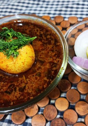 अंडा करी एकदम झणझणीत (anda curry recipe in marathi) रेसिपी चे मुख्य फोटो