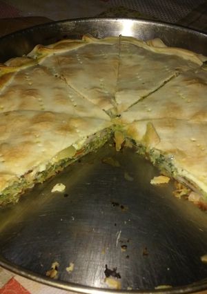 Una foto de Tarta de espinaca suave