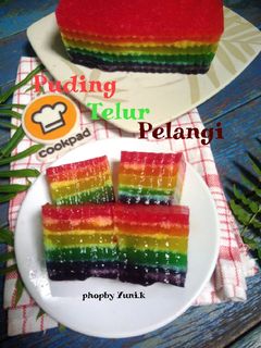 Foto resep Puding Telur 🌈 Pelangi