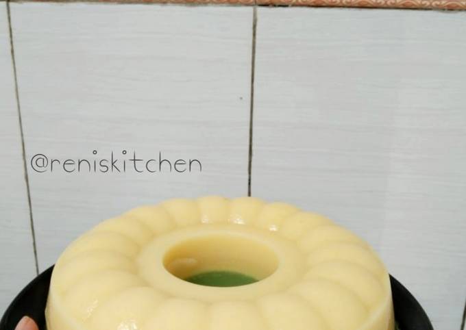 Cara Memasak Puding Jagung Lapis Greentea Enak