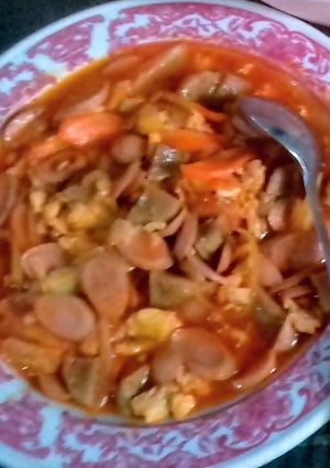 Foto resep Telor Sosis Bakso Asam Manis