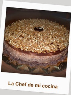 Una foto de Tarta semifría de mousse de Nutella