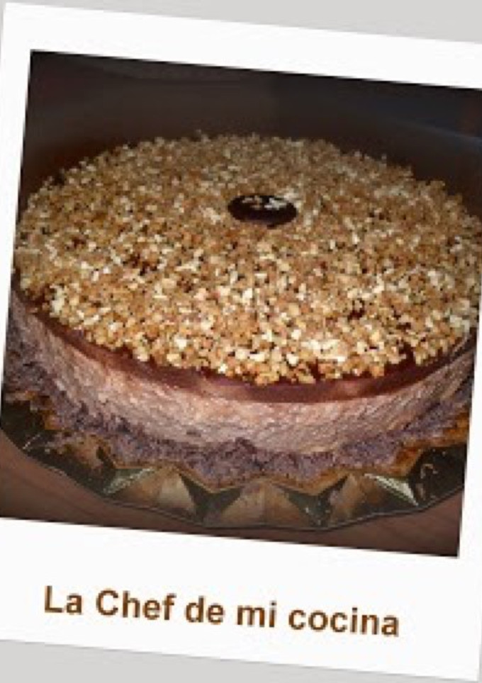 Una foto de Tarta semifría de mousse de Nutella