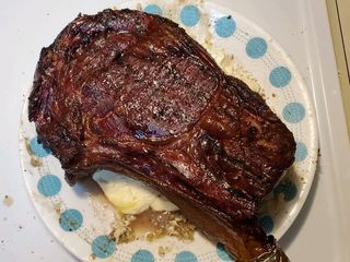 Smoked Tomahawk Ribeye