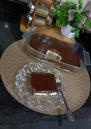 صورة لوصفة تحلية جوز الهند و صوص الشوكولاطة 🥥🍫