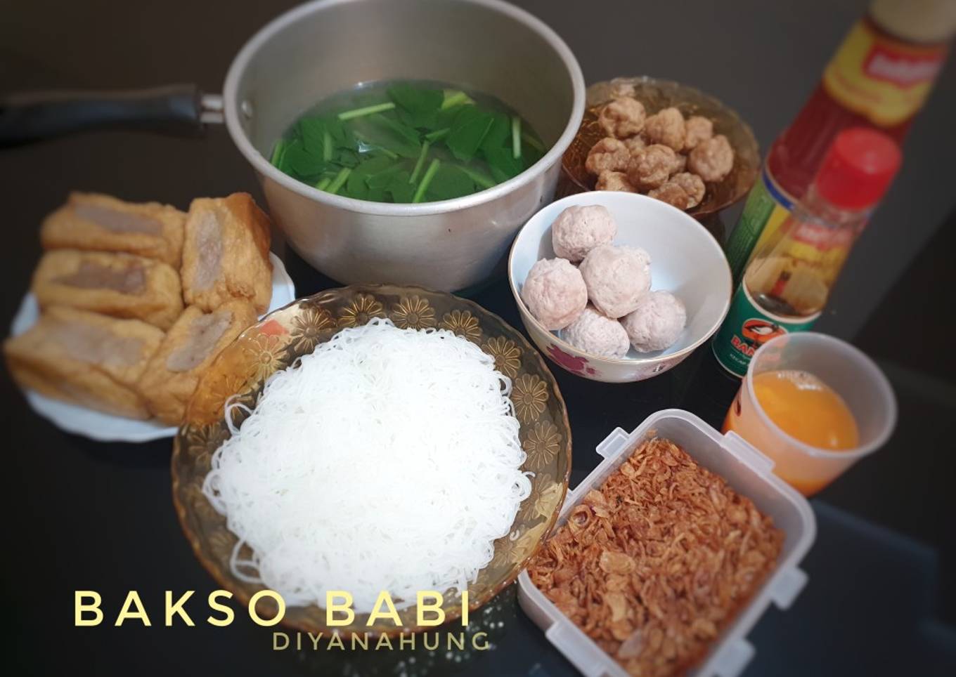 Bakso Babi🐷 (No Tepung Anti Gagal)